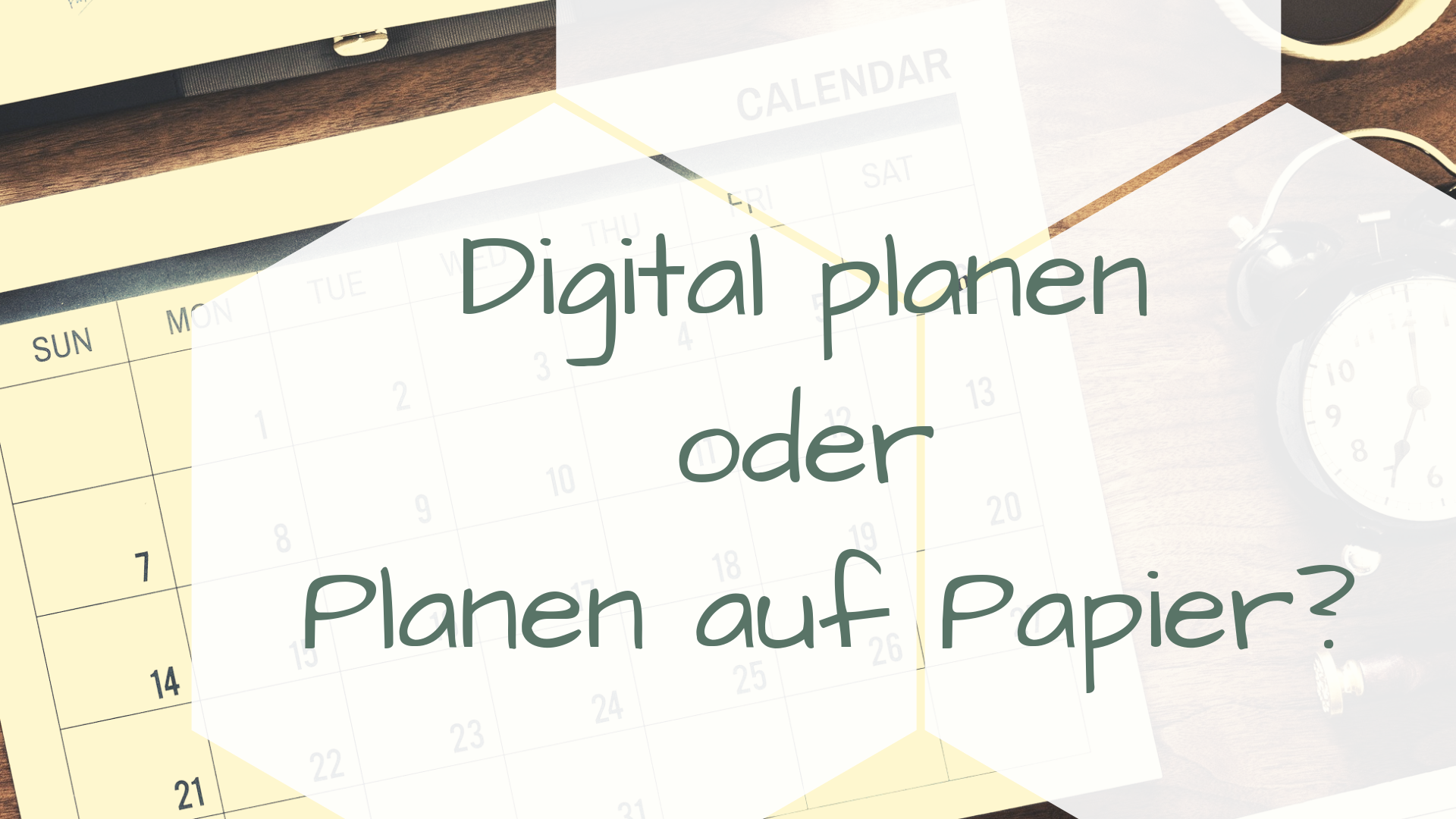 Digital Planen oder Planen auf Papier?